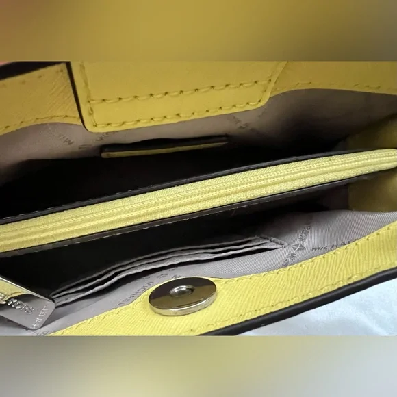 Michael Kors Yellow Crossbody with silver hardware - Picture 11 of 14